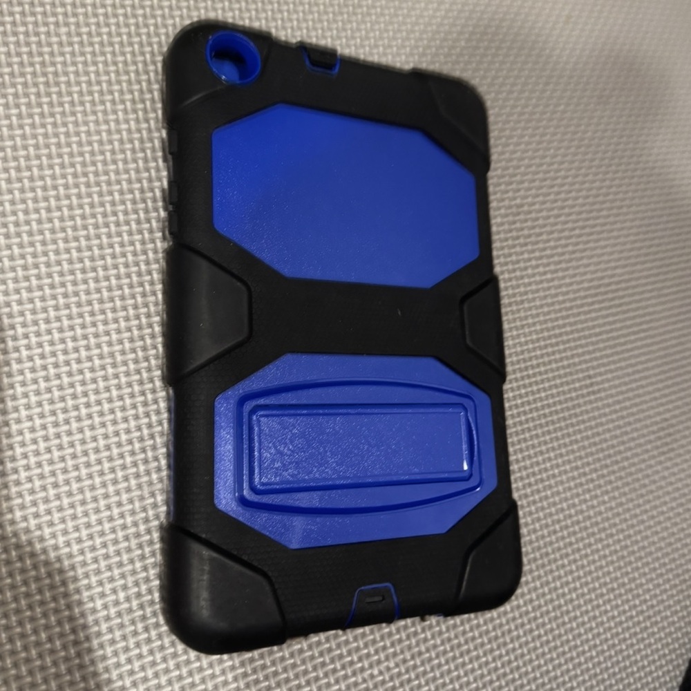 Blue and Black Tablet Case